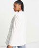 Pieces Pieces tailored oversized blazer in white - 2
