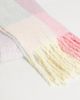 Pieces Pieces tassle scarf in pastel plaid-Multi - 2