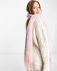 Pieces Pieces tassle scarf in pastel plaid-Multi - 3