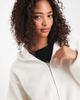 Pieces Pieces teddy hooded jacket in white - 2