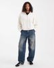 Pieces Pieces teddy hooded jacket in white - 3