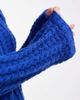 Pieces Pieces textured knit sweater in dark blue - 2