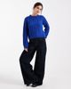 Pieces Pieces textured knit sweater in dark blue - 3