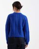 Pieces Pieces textured knit sweater in dark blue - 4