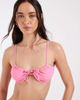 Pieces PIECES tie side brazilian bikini bottom in light pink - part of a set - 1
