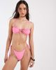 Pieces PIECES tie side brazilian bikini bottom in light pink - part of a set - 2
