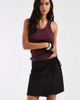 Pieces PIECES tie side woven mini skirt in black - 1