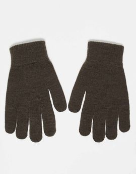 Pieces Pieces touch screen gloves in hot fudge-Brown