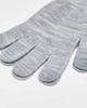 Pieces Pieces touch screen knit gloves in light gray - 2