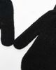 Pieces Pieces touch screen knit mittens in black - 2