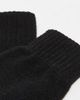 Pieces Pieces touch screen knit mittens in black - 3
