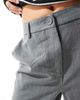 Pieces Pieces wide leg dad pants with belt loops in gray - 4