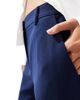 Pieces Pieces wide leg dad pants with belt loops in navy - 4