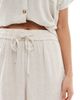 Pieces Pieces wide leg linen blend pants in cream - part of a set-White - 2