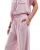 Pieces Pieces wide leg linen mix pants in pink - part of a set - 3