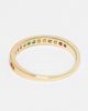 Pieces Plus Pieces Curve 18k plated rainbow stacking ring in gold - 3