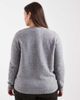 Pieces Plus Pieces Curve knit cardigan in medium heather gray - 4