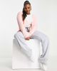 Pieces Plus Pieces Curve knitted cardigan in light pink - 3