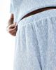 Pieces Plus Pieces Curve mini plisse wide leg pants in ditsy blue flower print - part of a set - 4