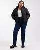 Pieces Plus Pieces Curve padded coat with hood in black - 2