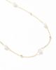 Pieces Plus Pieces Curve pearl and ball necklace in gold - 3