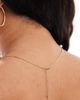 Pieces Plus Pieces Curve pearl and ball necklace in gold - 4