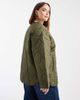 Pieces Plus Pieces Curve quilted lightweight jacket in khaki green - 3