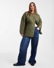 Pieces Plus Pieces Curve quilted lightweight jacket in khaki green - 4