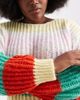 Pieces Plus Pieces Curve retro stripe knit sweater in multi - 3