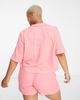 Pieces Plus Pieces Curve short sleeve shirt in pink - 2