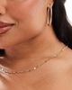 Pieces Plus Pieces Curve string heart necklace in gold - 1