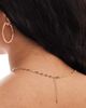Pieces Plus Pieces Curve string heart necklace in gold - 3