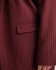 Pieces Plus Pieces Curve tailored blazer in burgundy pinstripe - part of a set - 3