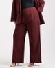 Pieces Plus Pieces Curve tailored pants in burgundy pinstripe - part of a set - 2