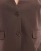 Pieces Plus PIECES Curve tailored vest in chocolate brown - part of a set - 3