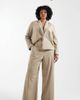 Pieces Plus Pieces Curve tailored wide leg pants in beige - part of a set-Neutral - 1
