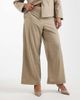 Pieces Plus Pieces Curve tailored wide leg pants in beige - part of a set-Neutral - 3