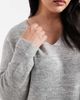 Pieces Plus Pieces Curve v-neck mini sweater dress in light gray - 2