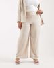 Pieces Plus Pieces Curve wide leg tailored pants in warm gray - part of a set - 2