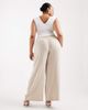 Pieces Plus Pieces Curve wide leg tailored pants in warm gray - part of a set - 4