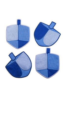 Piecework Piecework Dreidel Cocktail Napkins