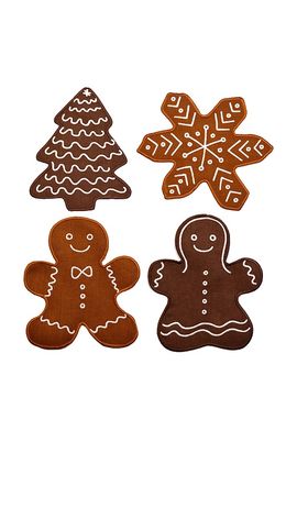Piecework Piecework Gingerbread Cocktail Napkins