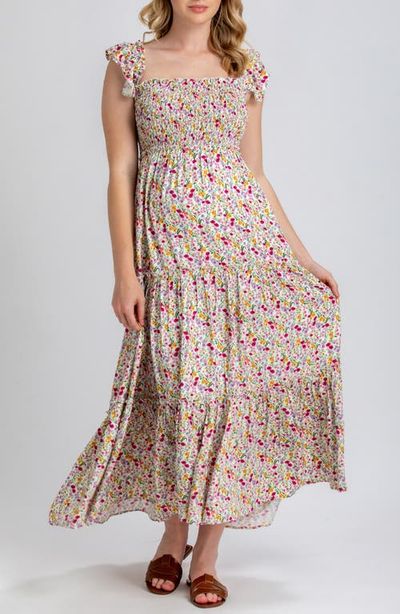 Pietro Brunelli Maternity Pietro Brunelli Maternity Chloe Floral Tiered Maternity Maxi Dress