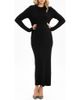Pietro Brunelli Maternity Pietro Brunelli Maternity Long Sleeve Rib Maternity Midi Sweater Dress - 1