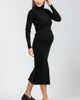 Pietro Brunelli Maternity Pietro Brunelli Maternity Penelope Long Sleeve Rib Maternity Midi Sweater Dress - 5