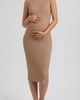 Pietro Brunelli Maternity Pietro Brunelli Maternity Rib Crewneck Maternity Sweater Midi Dress - 1