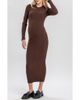 Pietro Brunelli Maternity Pietro Brunelli Maternity Stella Long Sleeve Rib Body-Con Maternity Dress - 1