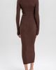 Pietro Brunelli Maternity Pietro Brunelli Maternity Stella Long Sleeve Rib Body-Con Maternity Dress - 2