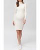 Pietro Brunelli Maternity Pietro Brunelli Maternity Turtleneck Long Sleeve Rib Maternity Sweater Dress - 1