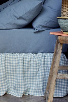 Piglet in Bed Linen Blend Bed Skirt